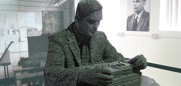An image of an Alan Turing statue