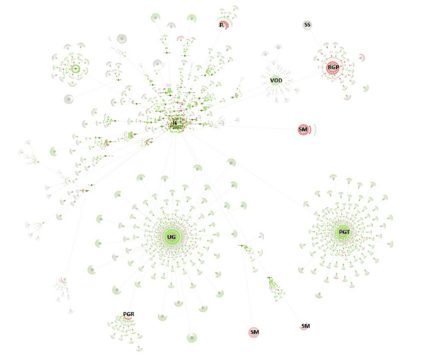 Force-directed crawl diagram of the University of Southampton’s website https://www.southampton.ac.uk