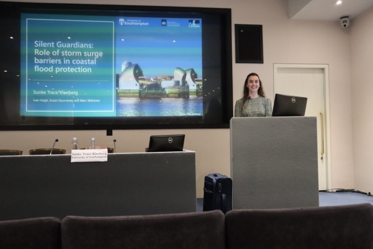 Sunke giving the John Sargent Lecture in March 2024