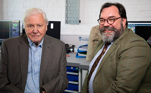 Dr Neil Gostling with Sir David Attenborough