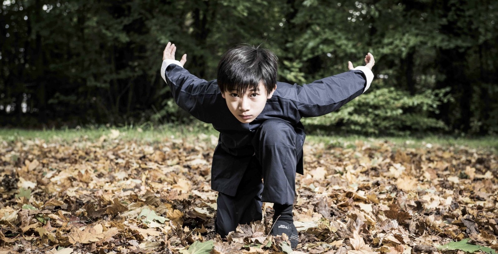 Boy in Kungfu pose
