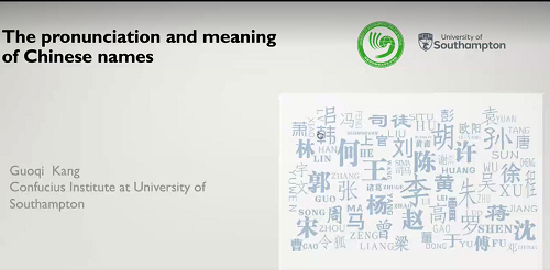 Presentation Chinese Names