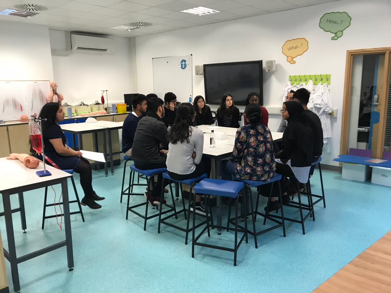 Students in class