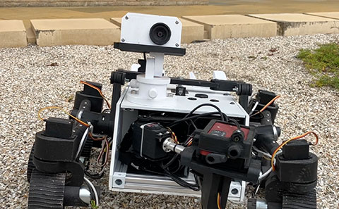 The Mars Rover replica