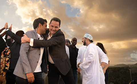 44.01 founders celebrate their win.