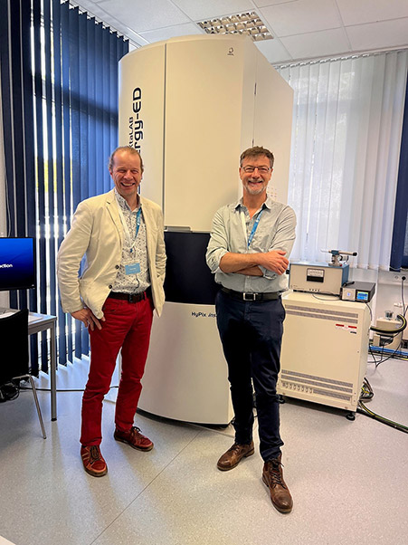 Professor Simon Coles (left) and Professor Richard Beanland