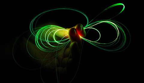 Image of light and hand