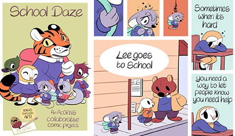Comic by ACoRNS/New Forest School.