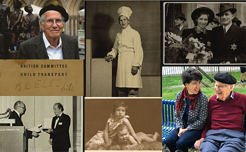 Collage of photos and documents