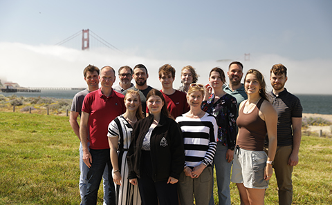 Group photo of students standing