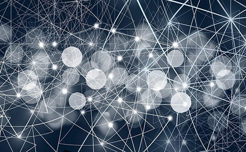 Abstract shapes AI image.