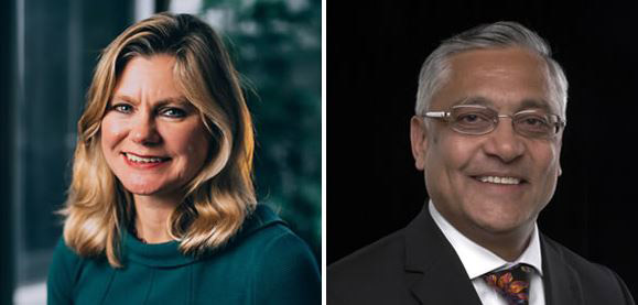 Justine Greening and Lord Patel