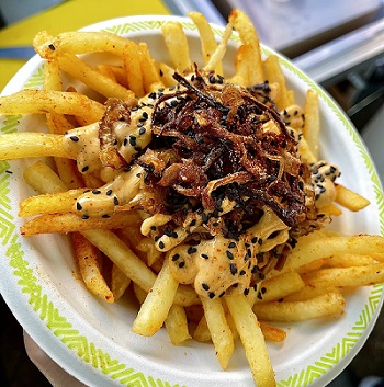 A bowl of french fries.