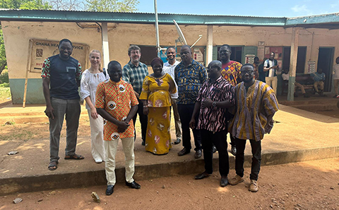 Group of people standing outside