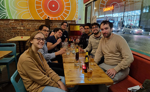 Celebrating Gabriel's viva