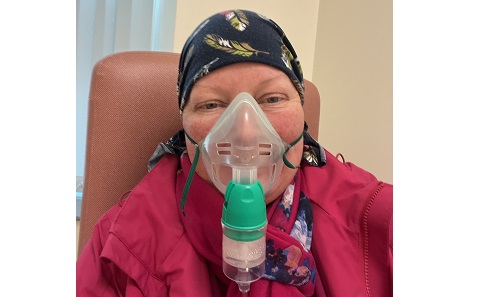 Between chemotherapy cycles
