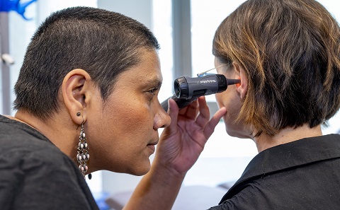 Helping to profoundly deaf adults