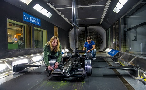 Data Science students in a lab
