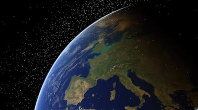 Aerial shot of Europe