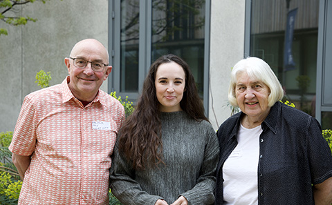 Malcolm Hudson, Megan McCubbin and Dawn Trenchard