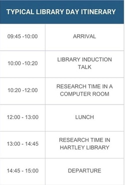  itinerary for library visits in high resolution