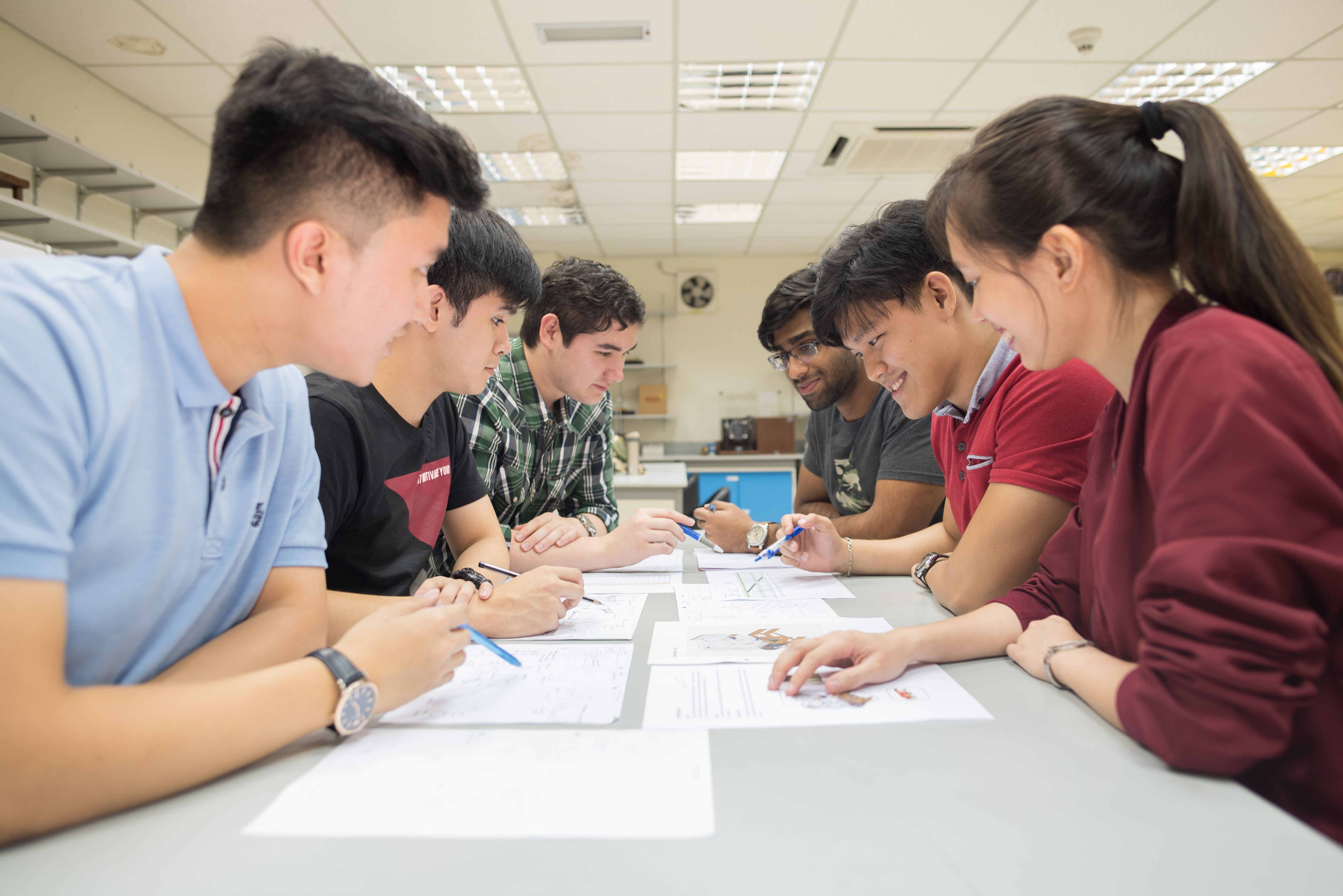 Students on campus