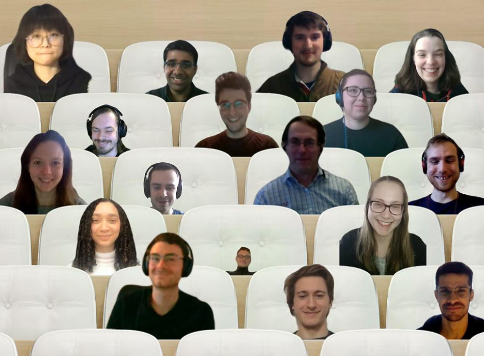 Students held an online event during COVID-19