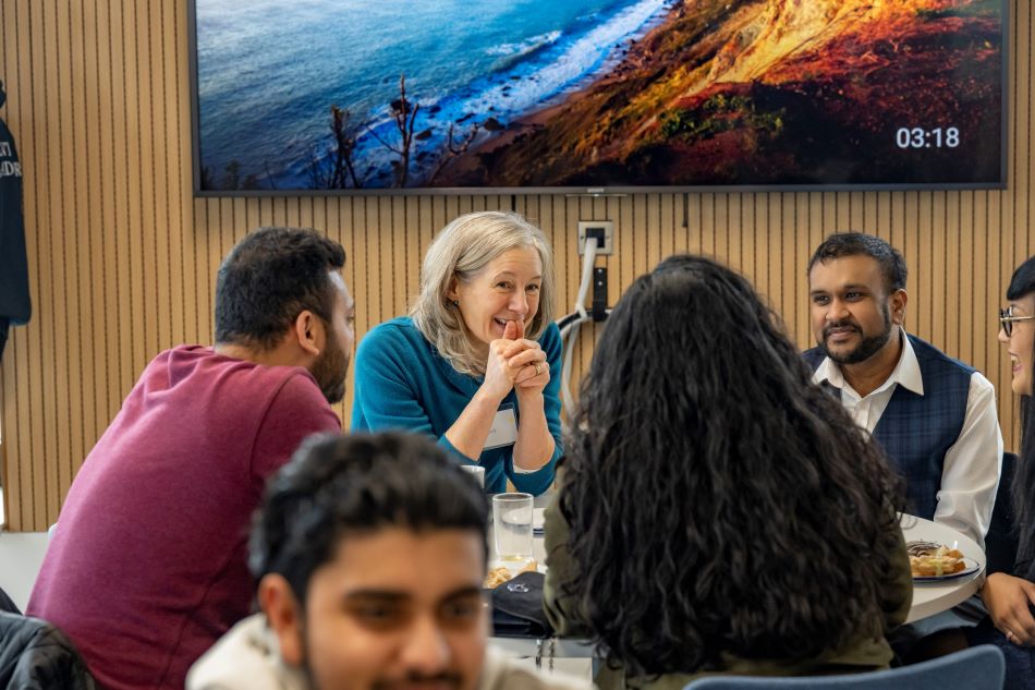 Group of people sitting talking