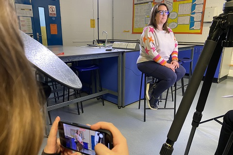 Professor Mary Barker filmed