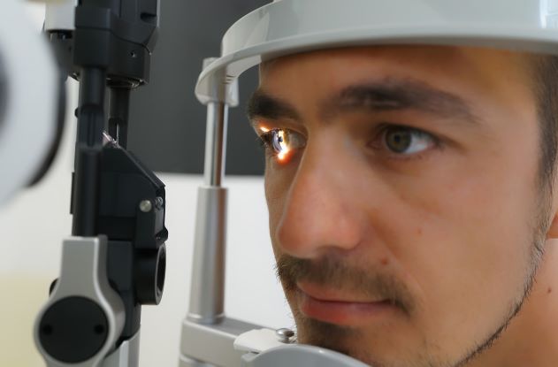 Eye test being performed
