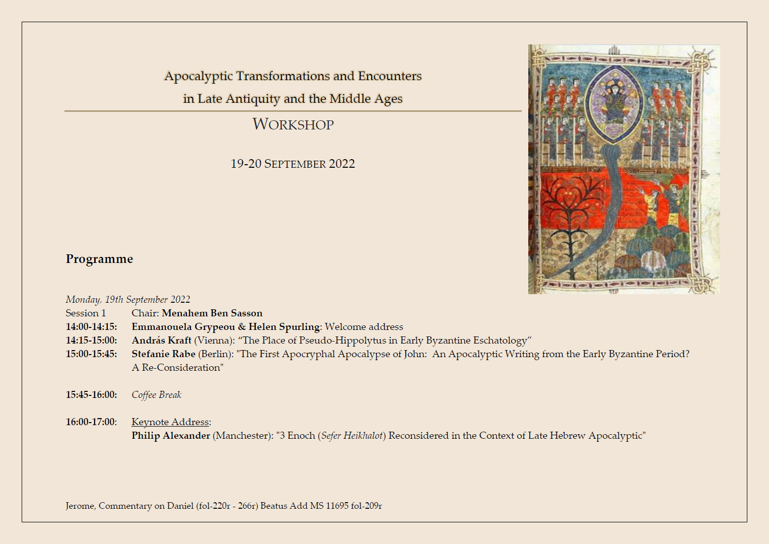 Workshop Programme