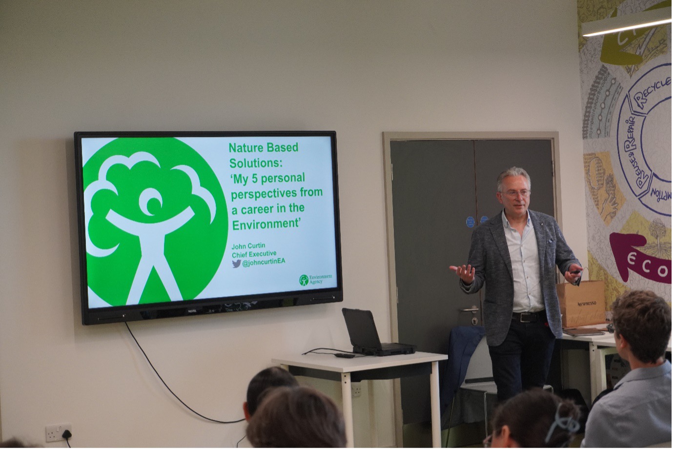 John Curtin, Chief Executive of the Environment Agency keynote speech on his personal perspectives from a career in the environment