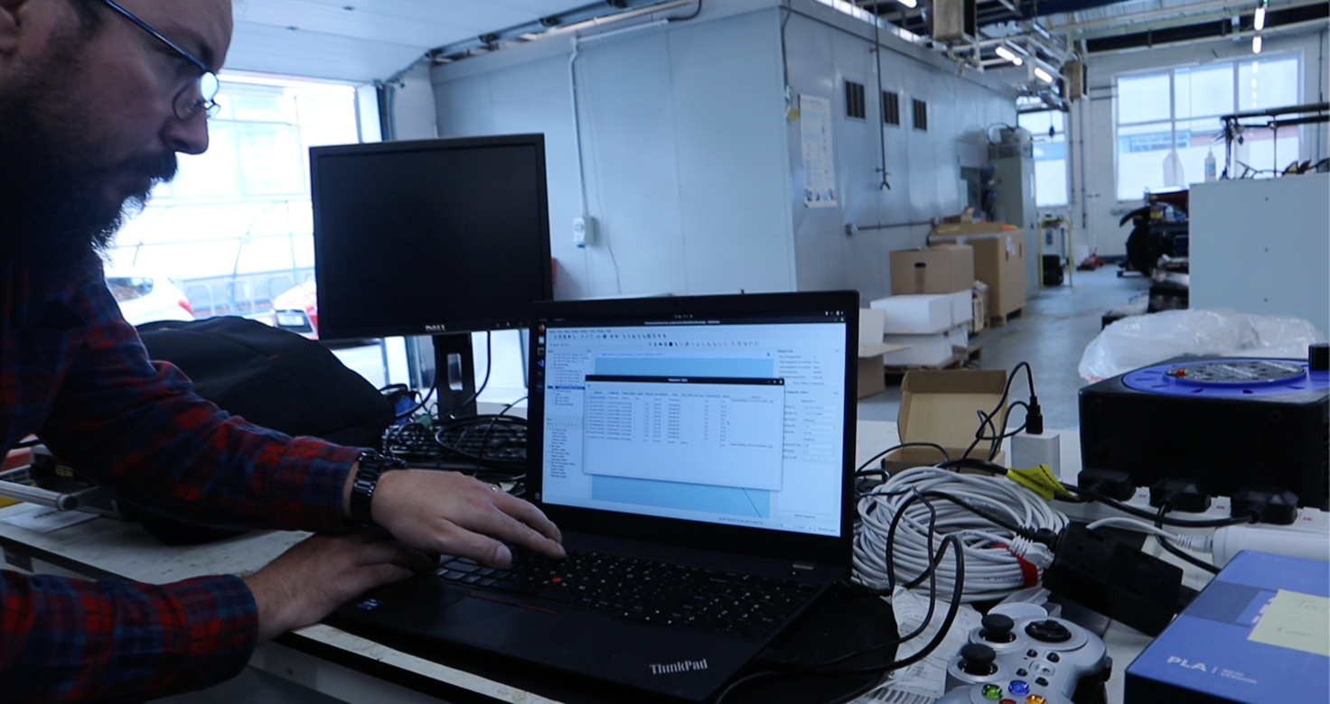 Engineer Miquel Massot in the laboratory