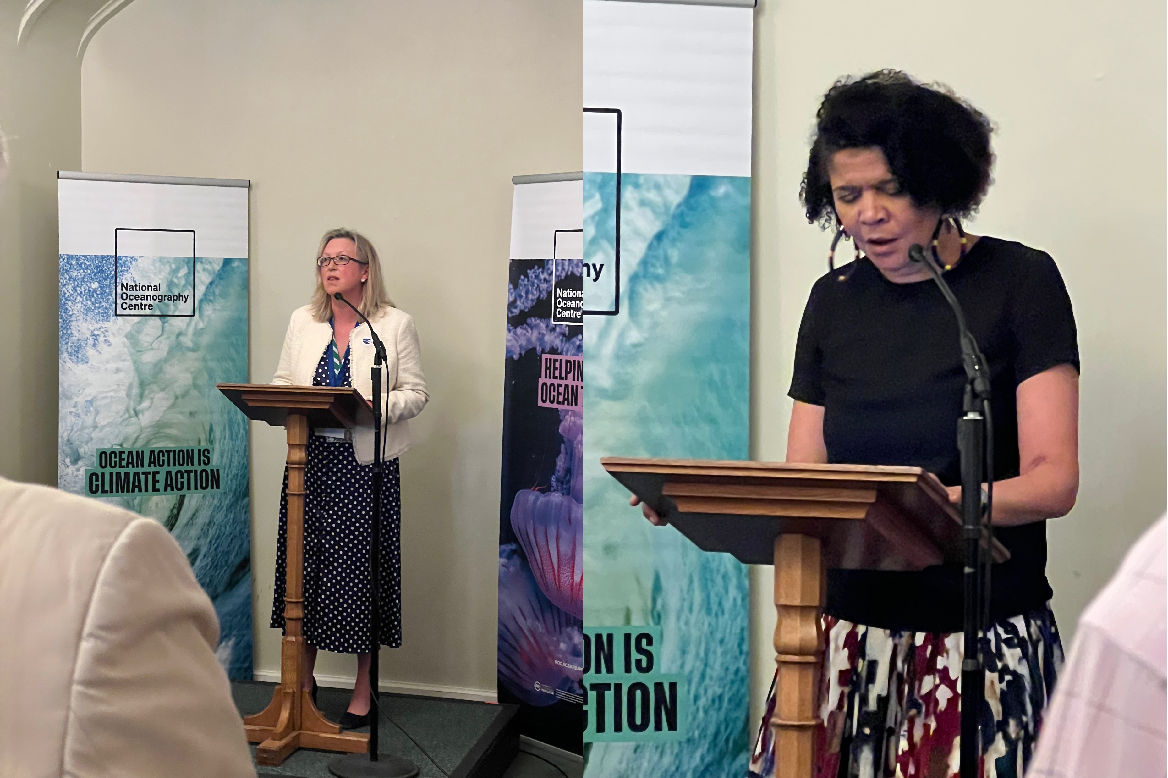 Sally Ann-Hart MP (left) – Chair of the APPG for the Ocean, and Chi Onwurah MP (right).