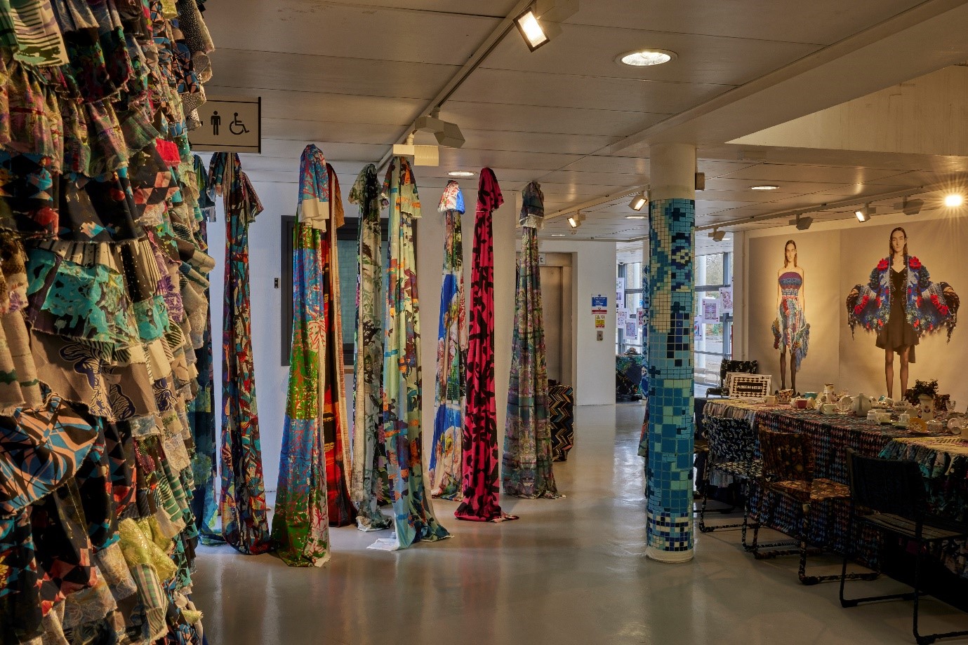 Work exhibited at the 19 Threads installation at Winchester School of Art.