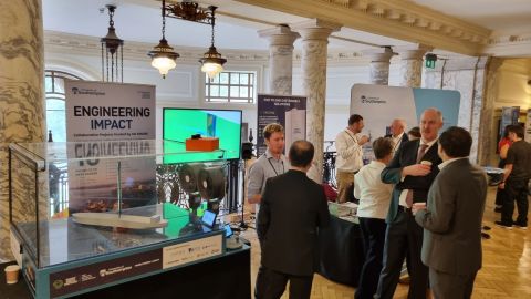 SMMI researchers showcasing the Winds of Change project on Clean Maritime Day