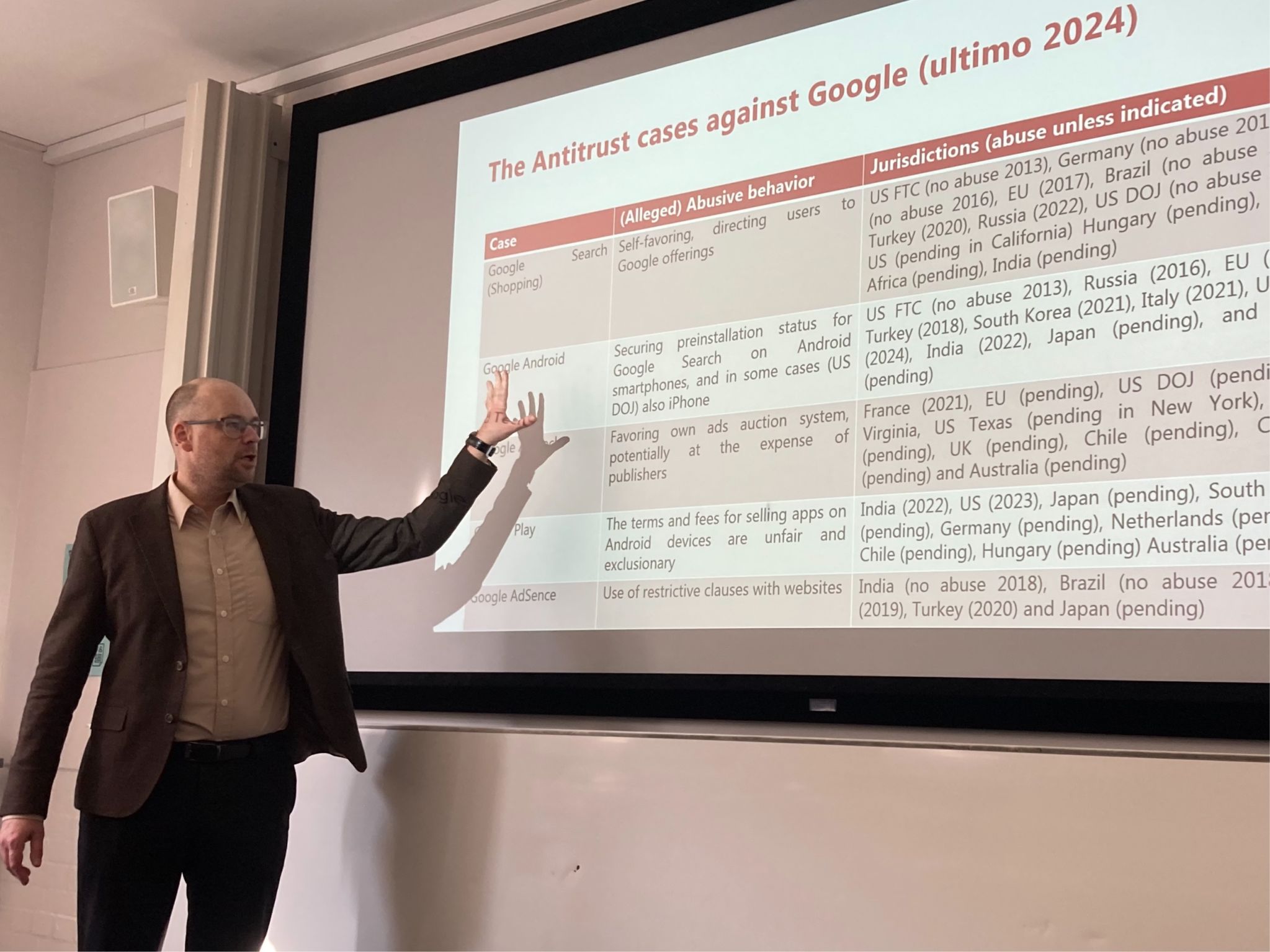 Dr Christian Bergqvist giving a seminar