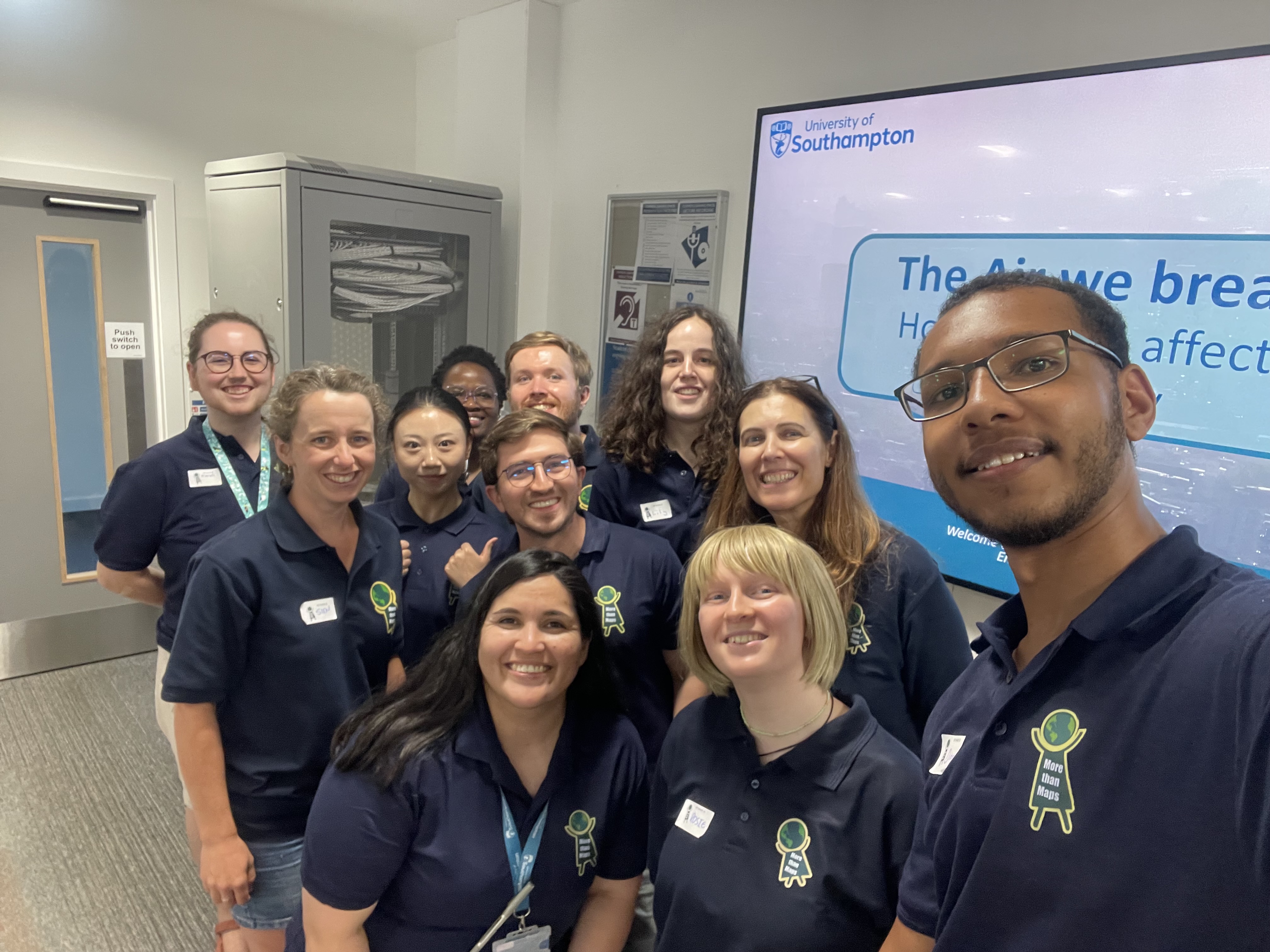 The More than Maps team and volunteers for the Air We Breathe workshop