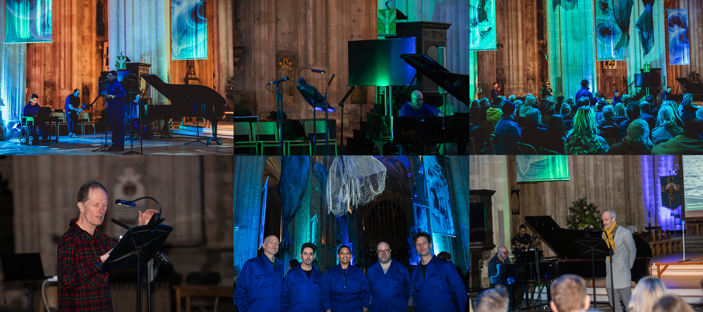 Words and music echoed through the Cathedral, from Philip Hoare’s reading to the premieres of Entail and Echolocations