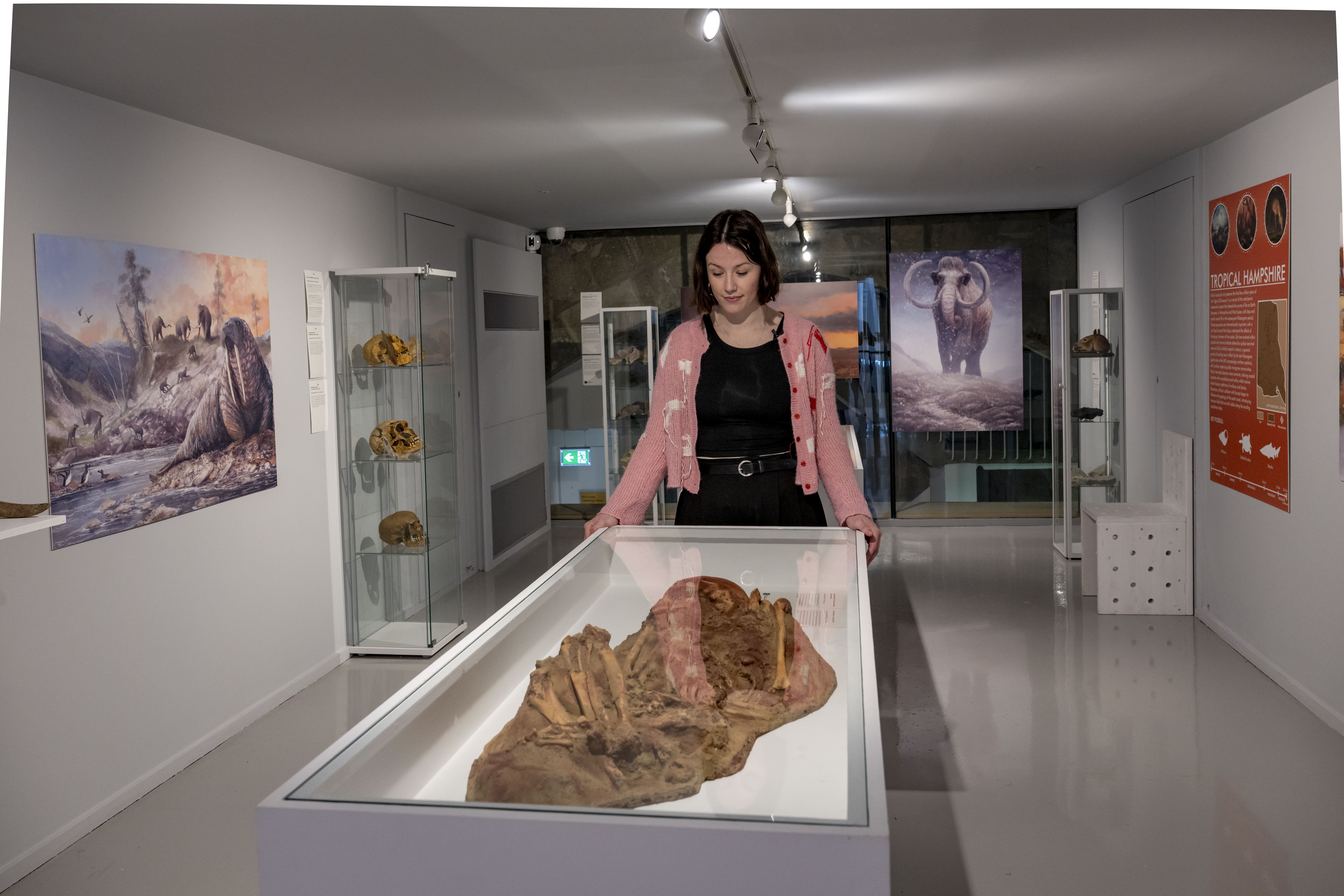 Rebecca Ferreira at the Hidden in Stone Exhibition