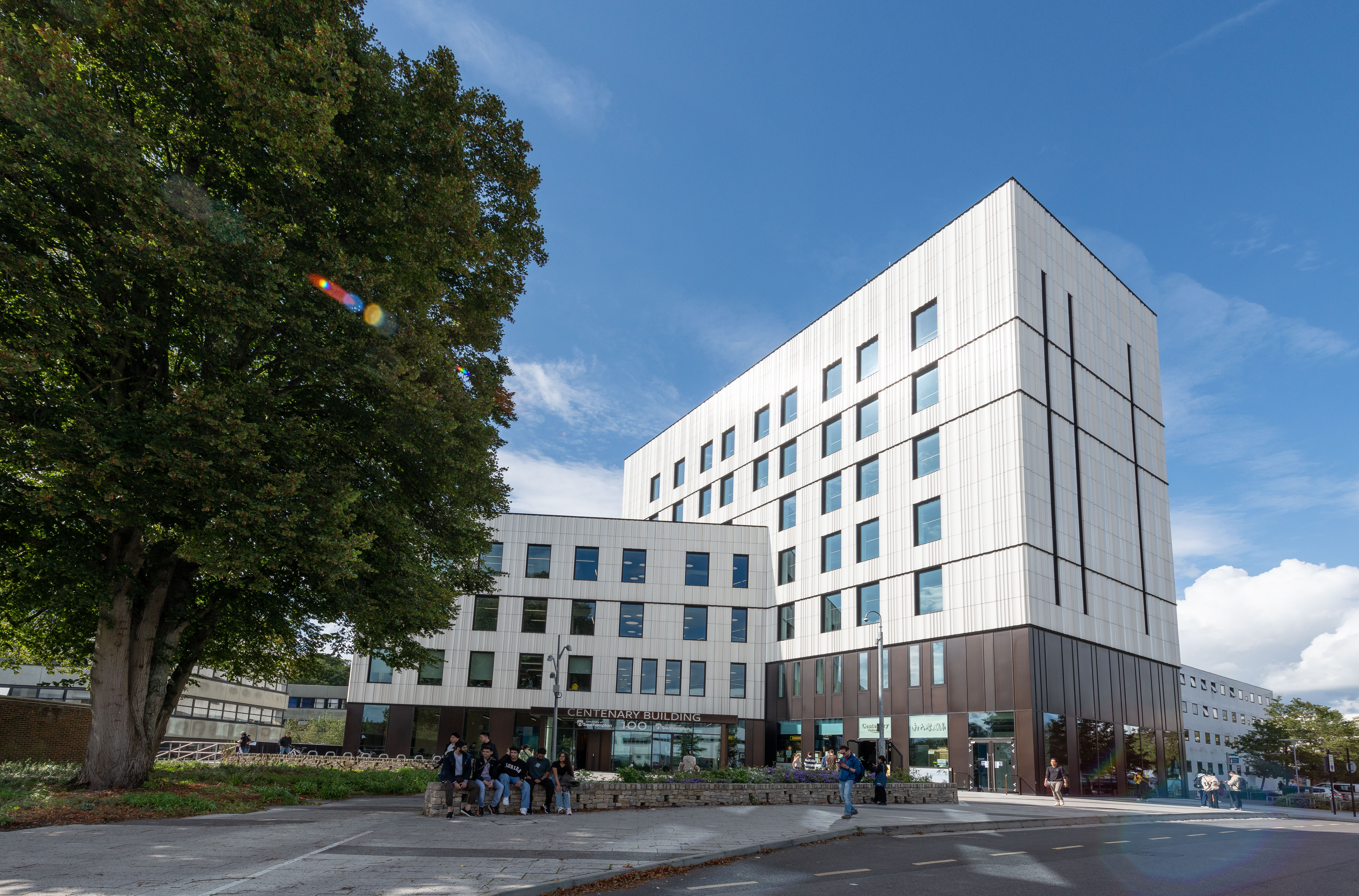 Modern university building