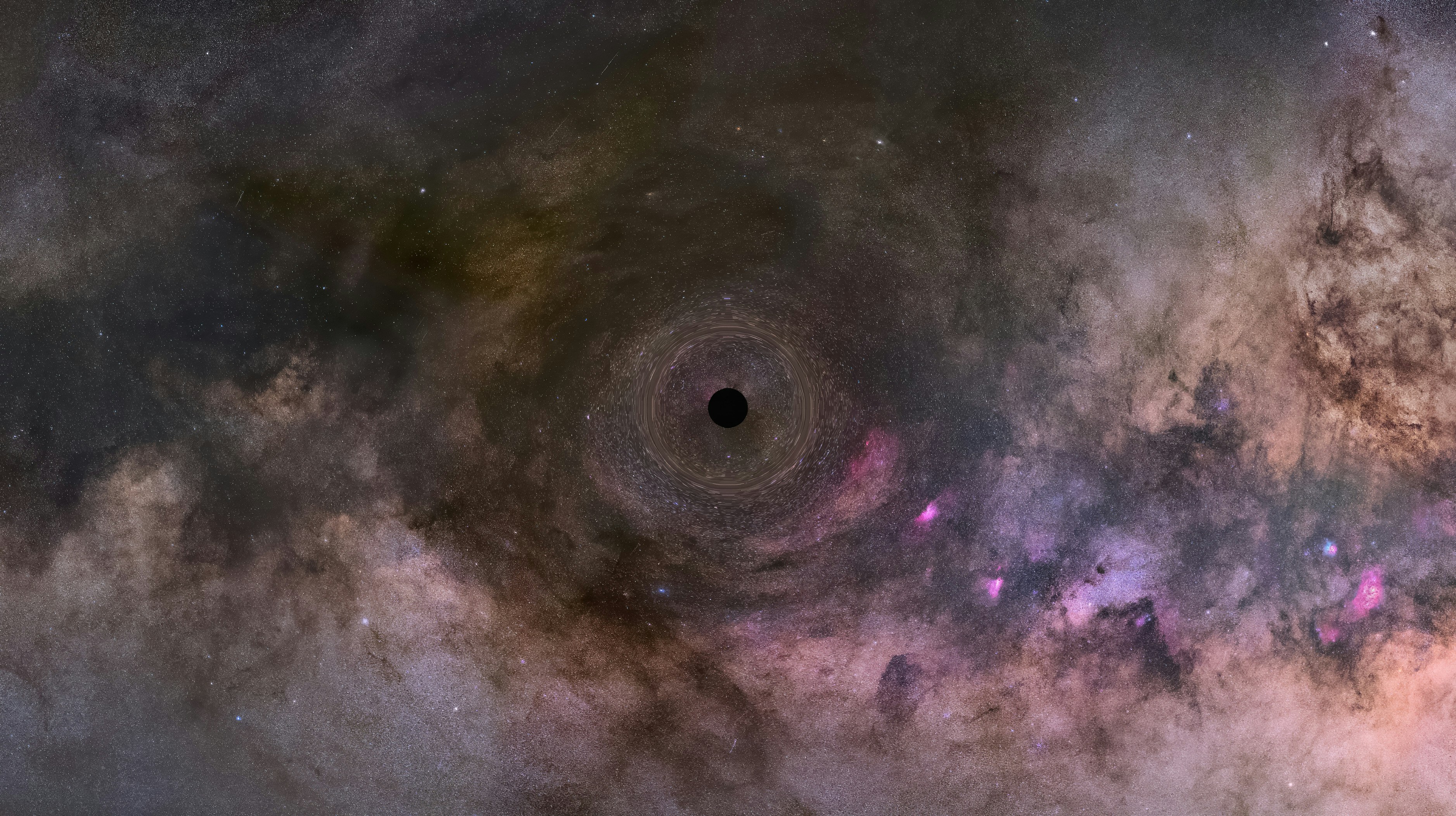 Black hole in a far-off galaxy