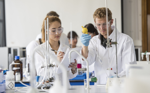 Chemist in a laboratory