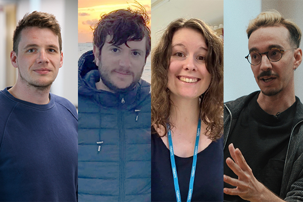 Left to right: Dr Daniel Devine, Dr Alessandro Silvano, Dr Alexandra Auderset and Dr Thomas Dekeyser
