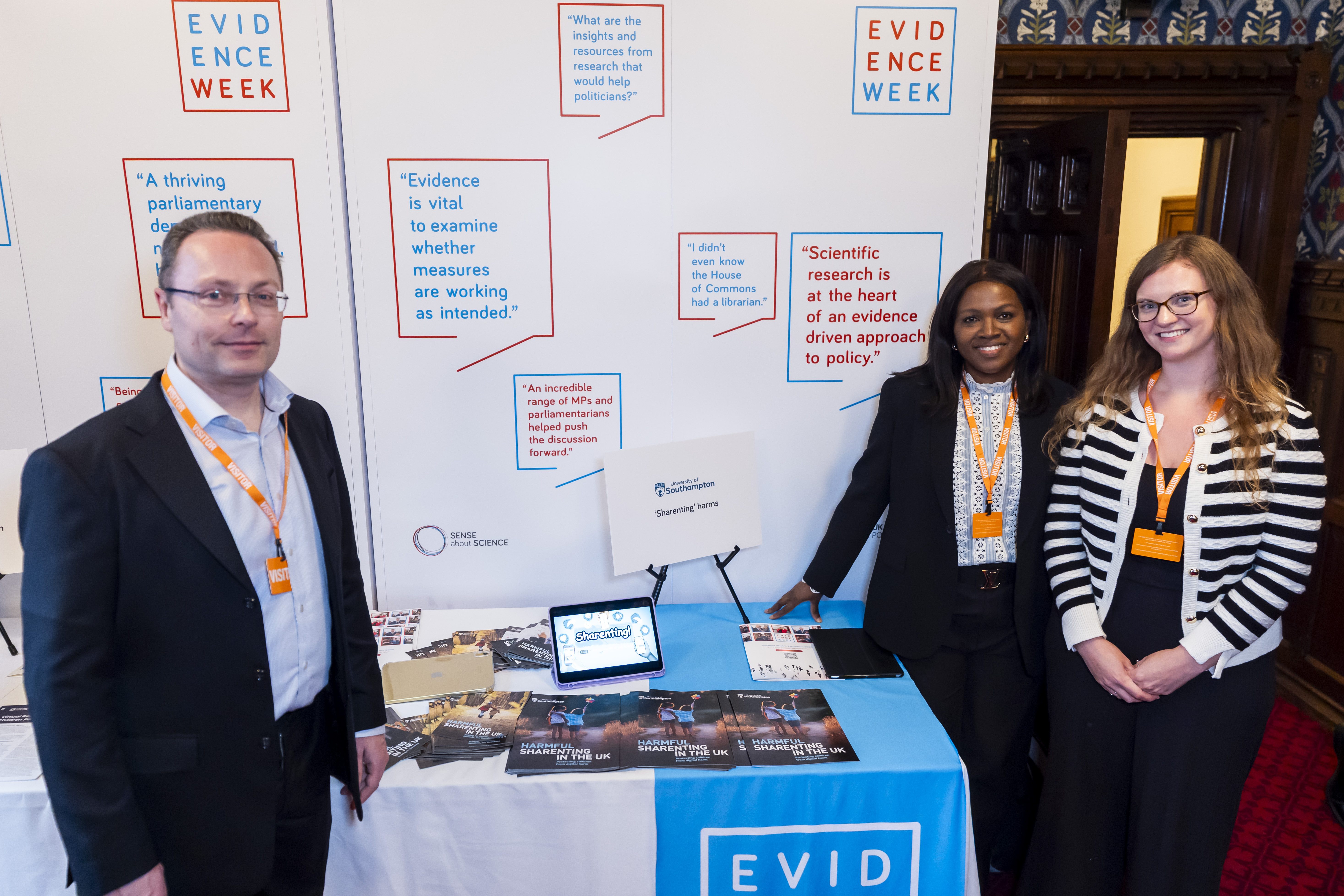 Evidence Week Parliament Stand