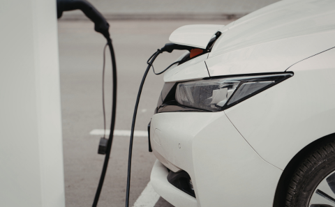 Image of electric car charging