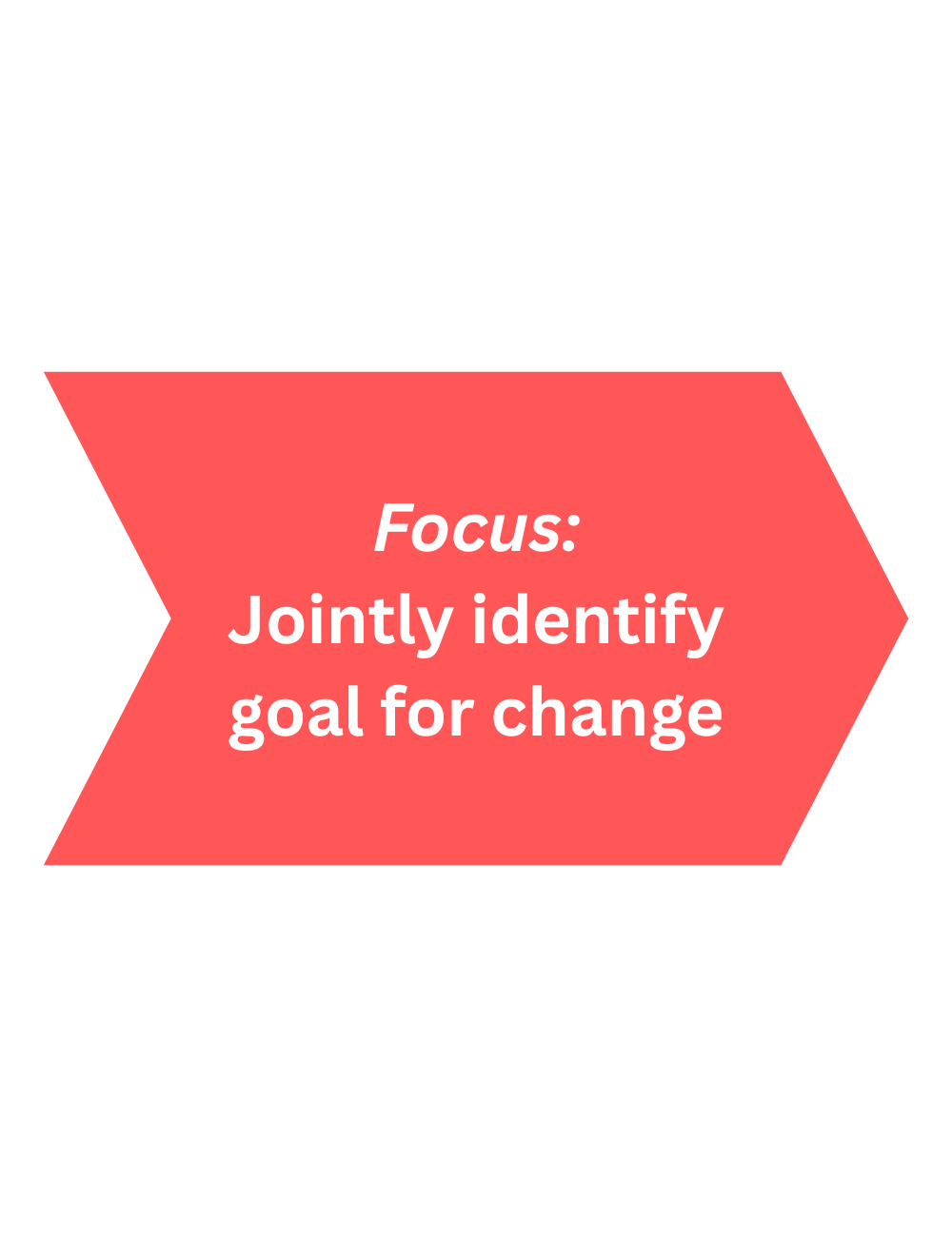 FOCUS Jointly identify goal for change