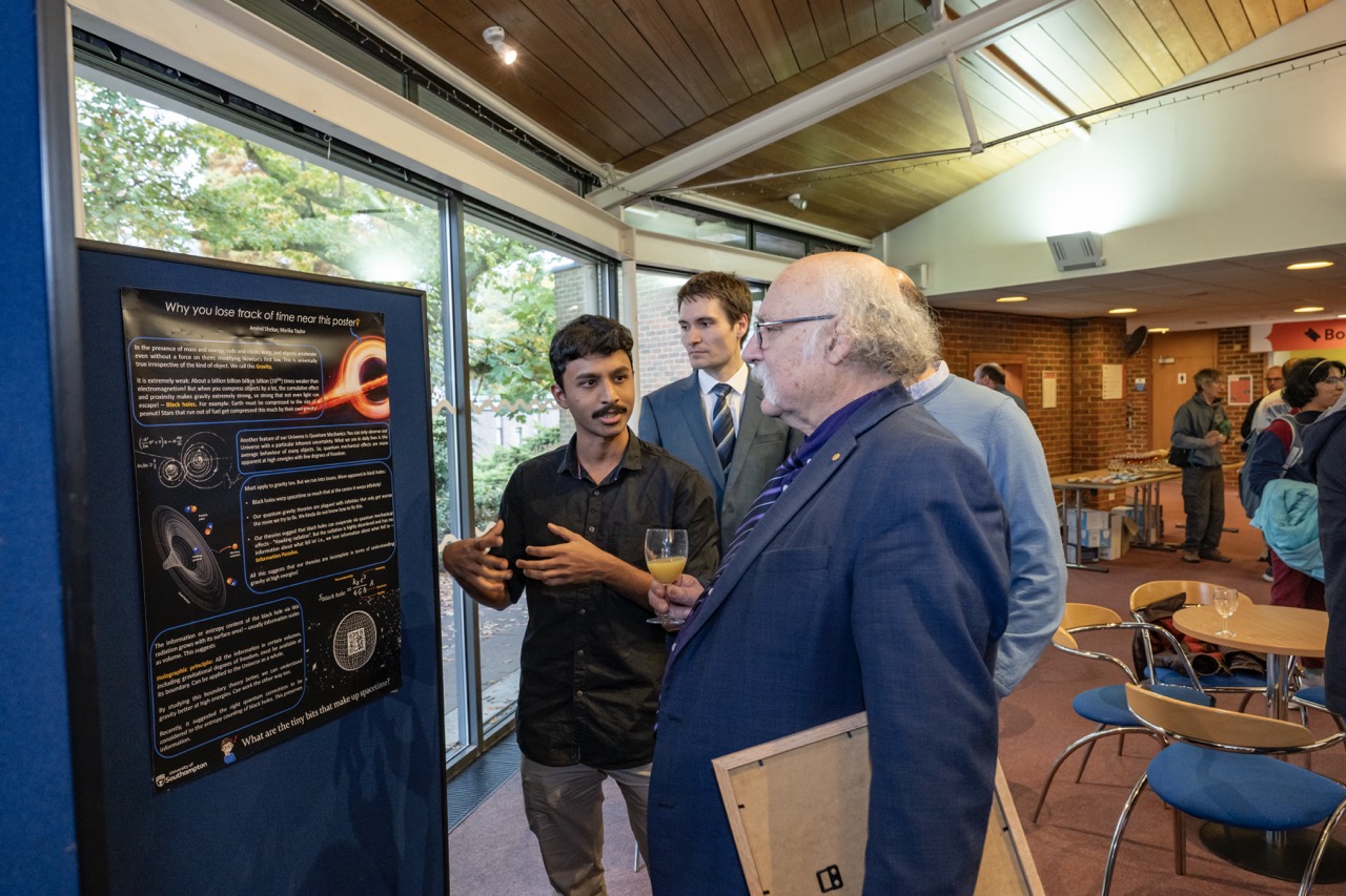 Mr Arvind Shekar explaining his research