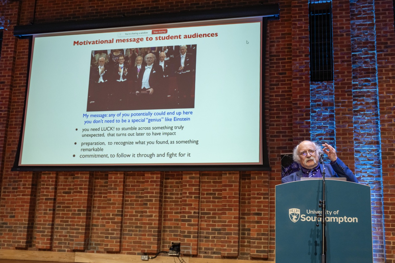 Prof Haldane’s message to students