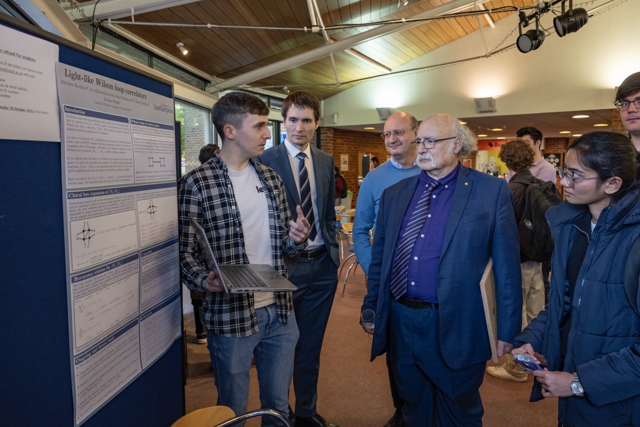 Mr Rowan Wright explaining his research